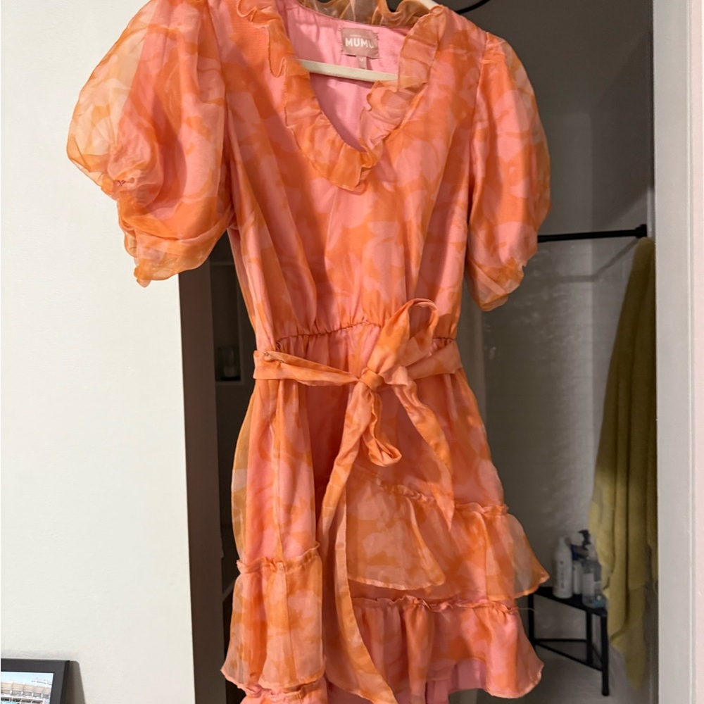 Show Me Your MuMu Orange Mini Dress